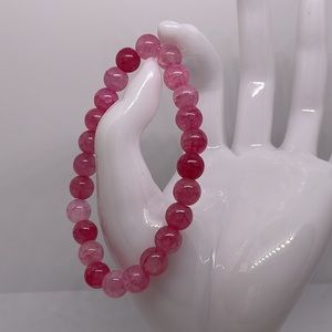 Pink bead bracelet 😍